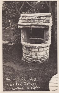 Brompton London Wishing Well Middlesex Antique Plain Back Photo Postcard