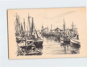 Postcard - Along The Shore - Stonington, Connecticut