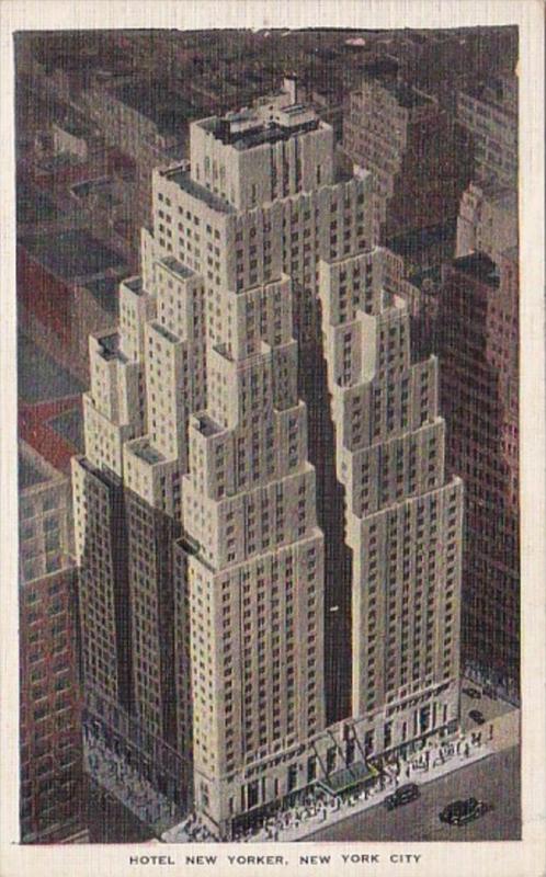 New York City Hotel New Yorker 1938