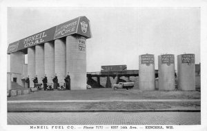 Kenosha Wisconsin McNeil Fuel Co. B/W Photo  Vintage Postcard U6216