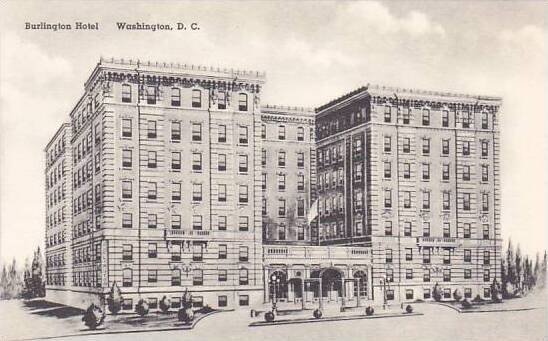 Washington DC Burlington Hotel Albertype