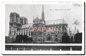 Old Postcard Paris Notre Dame