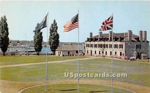 Historic Flags, Old Fort Niagara - Youngstown, New York NY Postcard