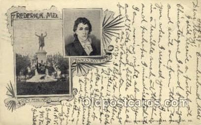 Francis Scott Key Famous People Old Vintage Antique Postcard Post Card  Franc...