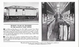 Seventy Years of Progress Burlington Route Railroad Post Office Cars 1934