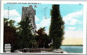 Alster Tower, Hart Island, 1000 Islands New York c1936 Vintage Postcard I19