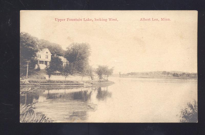 ALBERT LEA MINNESOTA UPPER FOUNTAIN LAKE ANTIQUE VINTAGE POSTCARD ST JOSEPH