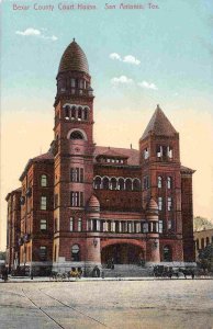 Bexar County Court House San Antonio Texas 1910c postcard