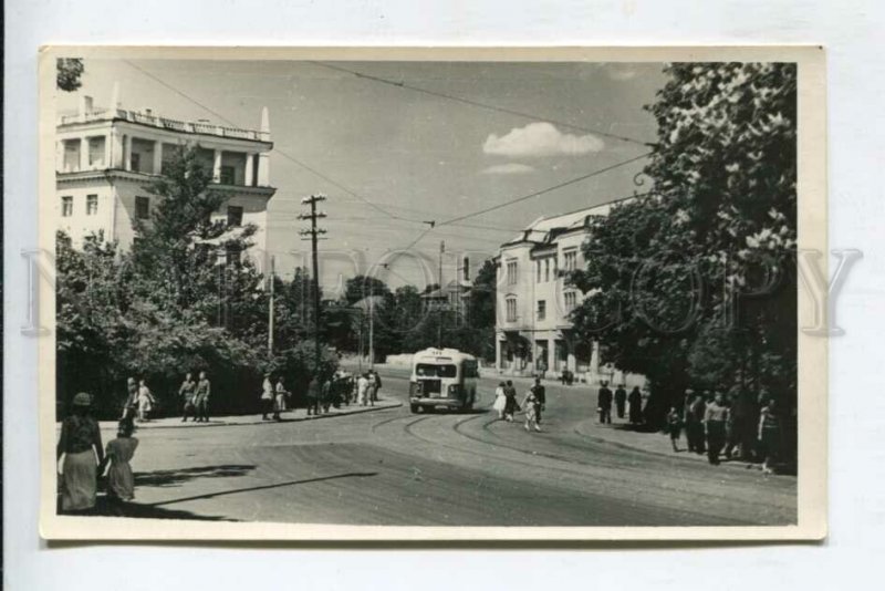 429829 USSR KALININGRAD Stalingradsky Prospekt 1955 year PHOTO postcard