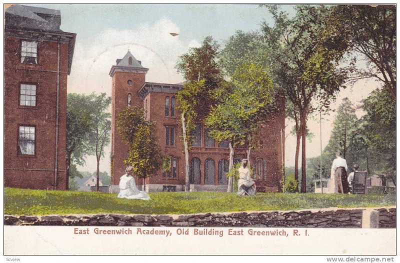 East Greenwich Academy, Old Building East Greenwich, Rhode Island,PU-1906