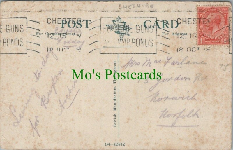 Genealogy Postcard - MacFarlane - 13 Gordon Road, Norwich, Norfolk  RF8760