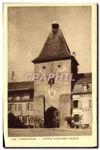 Postcard Turckheim Old West Gate D Entree Stork