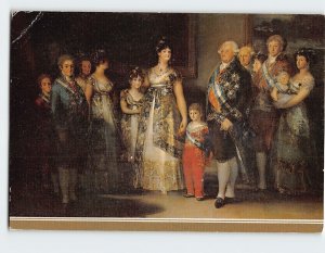 Postcard The Charles' IV Family By Goya, Museo Del Prado, Madrid, Spain