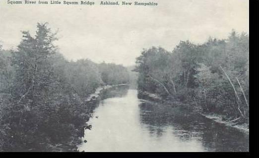 New Hampshire Ashland Squam River From Little Squam Bridge Albertype