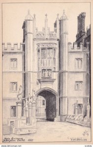 HEREFORDSHIRE, England, 1900-1910's; Main Entrance To Hampton Court