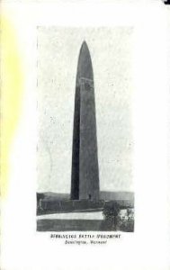 Battle Monument - Bennington, Vermont VT Postcard