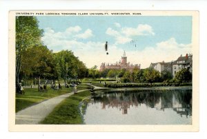 MA - Worcester. University Park Looking Toward Clark University (stain)