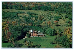 c1950's Aerial View Wilson Castle Rutland Vermont VT Unposted Vintage Postcard