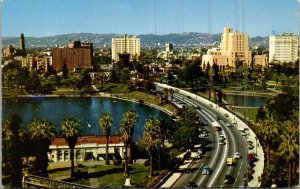 California Los Angeles Aerial View Wilshire Boulevard The MacArthur Park