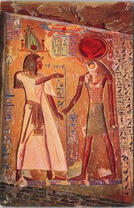 Egypt Tomb of Siptah Beigned B.C. 1215 1209 Postcard C084