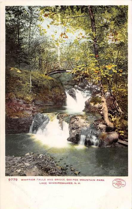 New Hampshire  Lake Winnipesaukee   Whittier Falls, Bridge, Ossipee Mtn. Park