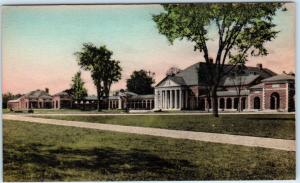 SARATOGA SPRINGS, New York  NY   The Mall  SARATOGA SPA  Handcolored  Postcard