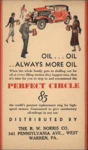 Warren Pennsylvania PA Always More Oil Mechanics Ad Advertising Vintage PC