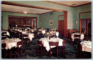 Vtg Spring Lake New Jersey NJ Beau Rivage Restaurant Dining Room View Postcard