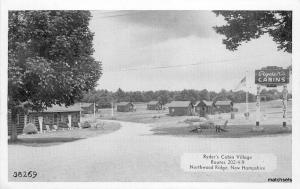 Ryders Cabin Village NORTHWOOD RIDGE NEW HAMPHIRE Postcard 2613