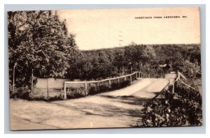 Vintage 1910s Postcard Greetings from Aberdeen Maryland