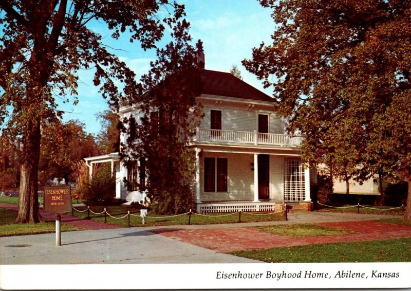 Kansas Abilene Eisenhower Boyhood Home