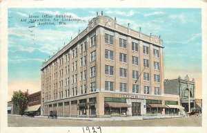 1920s Postcard; Appleton WI Aid Association for Lutherans, Insurance Building