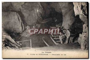 Old Postcard Cave Caves of Betharram Debarcadere Lake