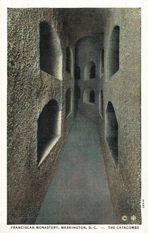 Postcard Catacombs Franciscan Monastery Washington DC
