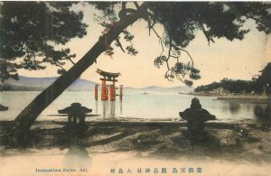 Japan Itsukushima Shrine Aki RPPC Photo Postcard 22-6018