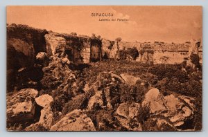 Syracuse Latomia del Paradiso Enchanting Quarry  VINTAGE Postcard A261