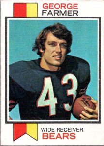 1973 Topps Football Card George Farmer Chicago Bears sk2571