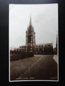 Oxford ST MARY'S CHURCH - Old RP Postcard by Walter Scott F426