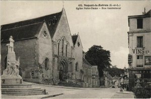 CPA NOGENT-le-ROTROU-Église Notre Dame-Rue Gouverneur (28639)