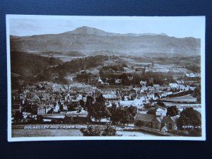 Wales DOLGELLAU & Cader Idris - Panoramic View - Old RP Postcard