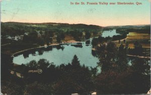 Canada In the St. Francis Valley Near Sherbrooke Quebec Vintage Postcard 03.60