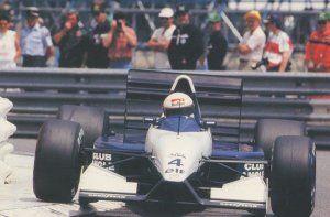 Andrea De Ceasaris Tyrell Car Team F1 Grand Prix Race Rare Postcard