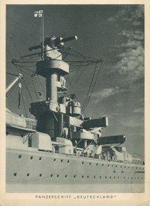 Postcard Panzerschiff Deutschland