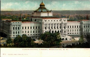 Congressional Library, Washington DC Undivided Back Vintage Postcard U37