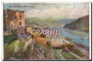 Postcard Old Burg mit Schonburg Oberwesel