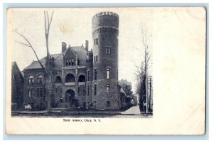 c1910 State Armory, Utica New York NY Antique Unposted Postcard