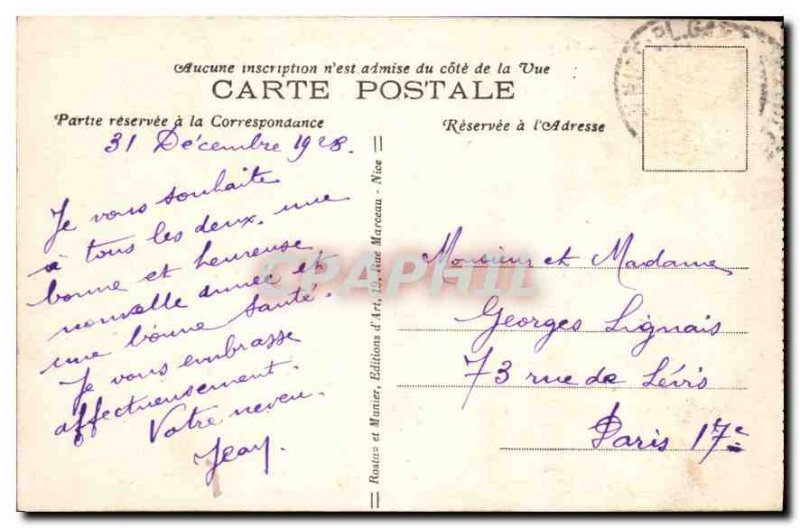 Old Postcard Nice Quiai Ponchettes RM