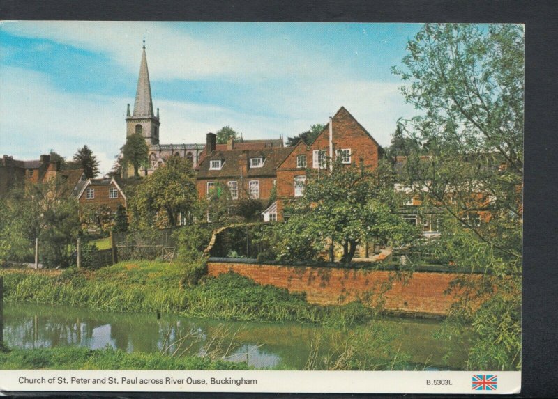 Buckinghamshire Postcard - The River Ouse, Buckingham    T8901