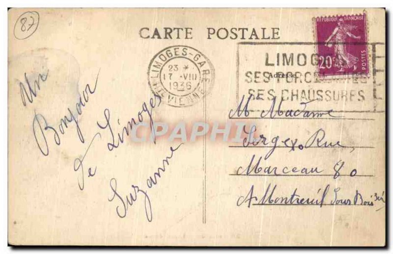 Old Postcard Limoges La Cathedrale