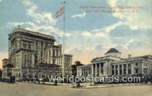 Hotel Vancouver, Giant Flag Pole, Court House Vancouver British Columbia, Can...